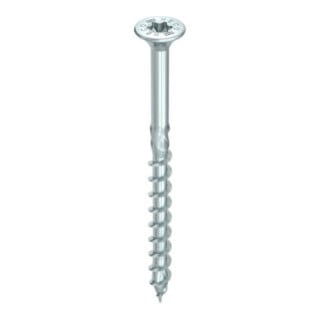HECO Senkkopf TOPIX-plus mit Frästaschen, HECO-Drive, HD-25, Teilgewinde, verzinkt blau, A3K