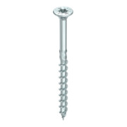 HECO Senkkopf TOPIX-plus 6,0 x 130 mit Frästaschen, HECO-Drive, HD-25, Teilgewinde, verzinkt blau, A3K