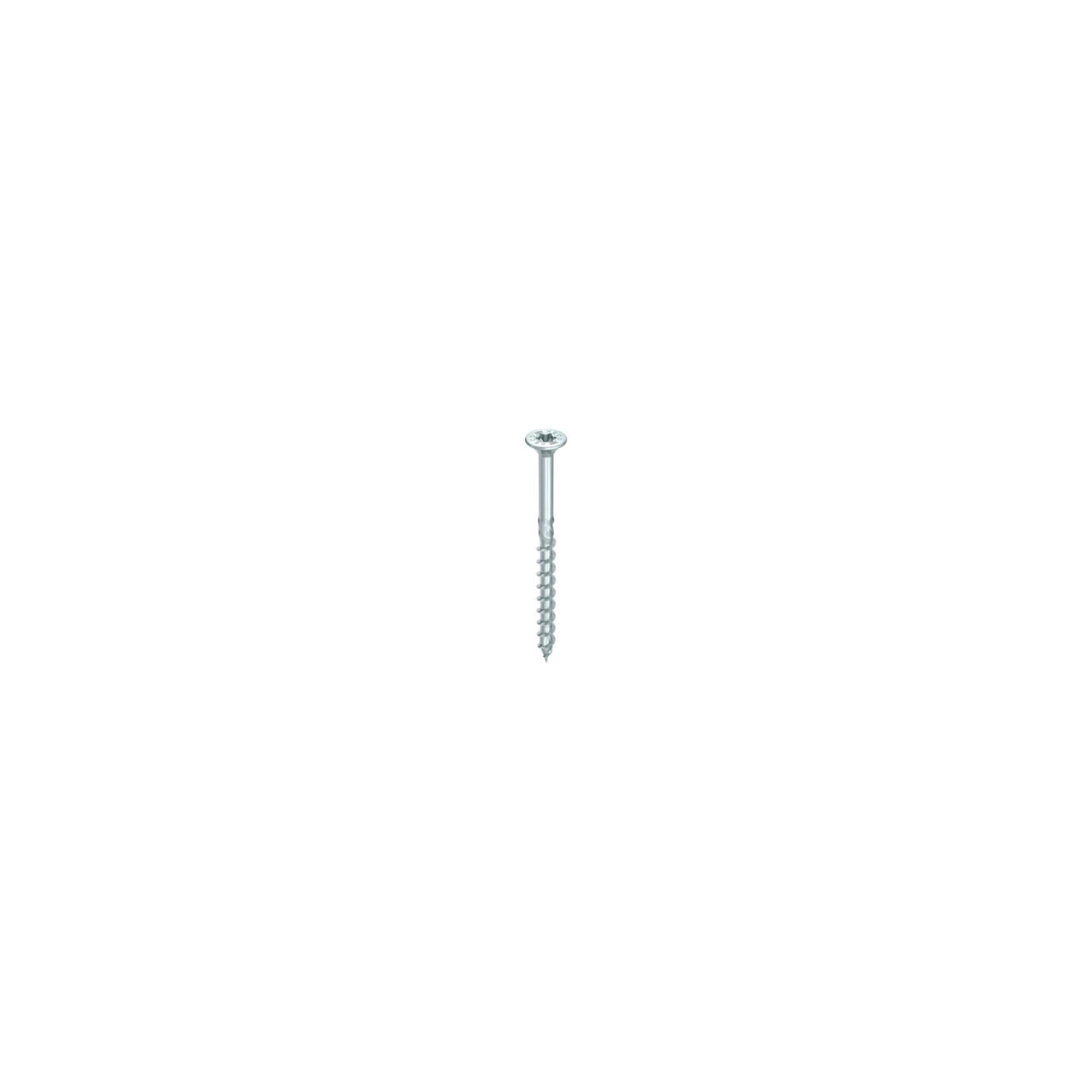 HECO Senkkopf TOPIX-plus 6,0 x 80 mit Frästaschen, HECO-Drive, HD-25, Teilgewinde, verzinkt blau, A3K