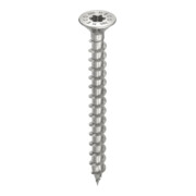 HECO Senkkopf TOPIX-plus mit Frästaschen A2 4,5 x 50, HECO-Drive, HD-25, Variables Vollgewinde, blank, gleitbeschichtet