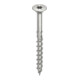 HECO Senkkopf TOPIX-plus mit Frästaschen A2 5,0 x 90, HECO-Drive, HD-25, Teilgewinde, blank, gleitbeschichtet-1