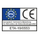 HECO Senkkopf TOPIX-plus mit Frästaschen A2 5,0 x 90, HECO-Drive, HD-25, Teilgewinde, blank, gleitbeschichtet