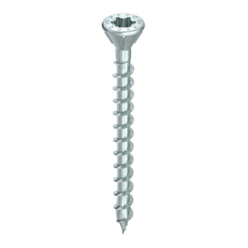 HECO Vite a testa svasata TOPIX-plus TCS con alette fresanti 60°, HECO-Drive, HD-30, filettatura totale variabile, zincata blu, A3K
