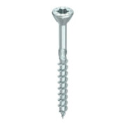 HECO Senkkopf TOPIX-plus TCS 5,0 x 60 mit Fräsrippen 60°, HECO-Drive, HD-30, Teilgewinde, verzinkt blau, A3K
