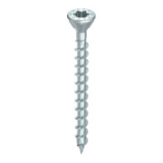 HECO Senkkopf TOPIX-plus TCS 5,0 x 60 mit Fräsrippen 60°, HECO-Drive, HD-30, Variables Vollgewinde, verzinkt blau, A3K