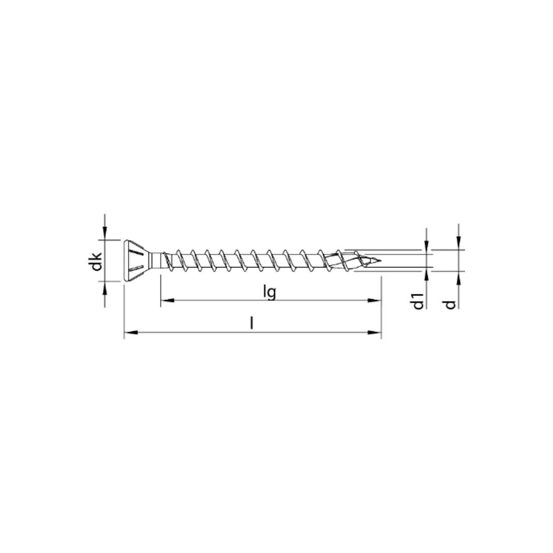HECO Senkkopf TOPIX-plus TCS mit Fräsrippen 60°, HECO-Drive, HD-30, Variables Vollgewinde, verzinkt blau, A3K