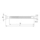 HECO Senkkopf WR-T 13,0 x 400, T-Drive, Vollgewinde, Durocoat DP1-3