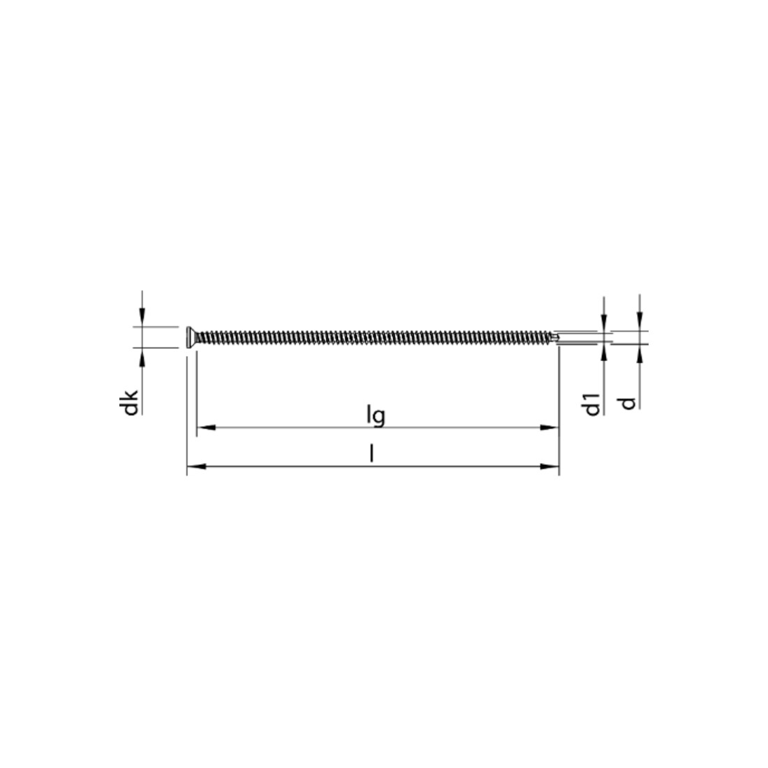 HECO Senkkopf WR-T, T-Drive, Vollgewinde, Durocoat DP1