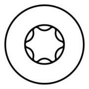 HECO Stabdübel WS-T 7,0 x 133, Zylindersenkkopf, T-Drive, UK-Gewinde, verzinkt blau, A2K, gleitbeschichtet