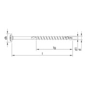 HECO Tellerkopf TOPIX-plus, T-Drive, T-25, Teilgewinde, verzinkt blau, A3K-2