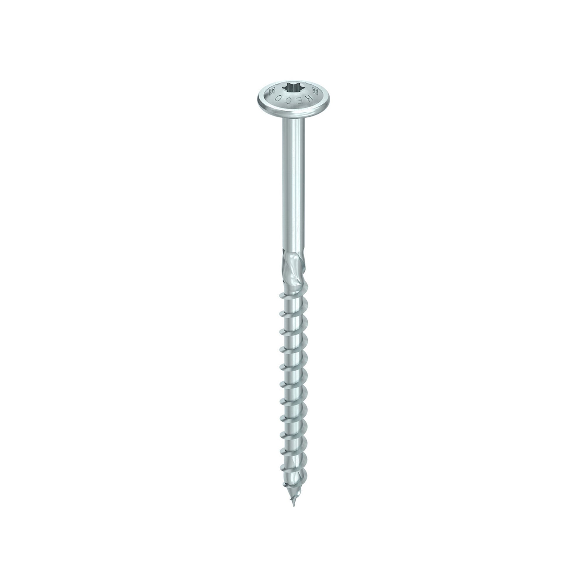 HECO Tellerkopf TOPIX-plus 6,0 x 260, T-Drive, T-25, Teilgewinde, verzinkt blau, A3K