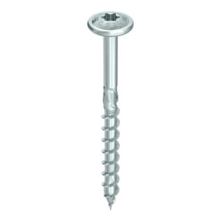 HECO Tellerkopf TOPIX-plus 8,0 x 120, T-Drive, Teilgewinde, verzinkt blau, A3K