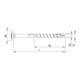 HECO Tellerkopf TOPIX-plus 8,0 x 120, T-Drive, Teilgewinde, verzinkt blau, A3K-3