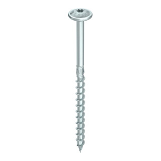 HECO Testa a disco TOPIX-plus, T-Drive, T-25, filettatura parziale, zincato blu, A3K