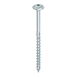 HECO Testa a disco TOPIX-plus, T-Drive, T-25, filettatura parziale, zincato blu, A3K