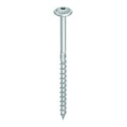 HECO Testa a disco TOPIX-plus, T-Drive, T-25, filettatura parziale, zincato blu, A3K-1