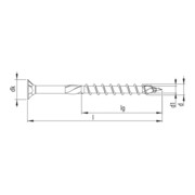 Heco TOPIX 10,0 x 380 Senkkopf T-Drive TG A2K-3