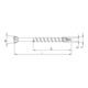 Heco TOPIX Glasleistenschraube Linsenkopf T-Drive TG A2L-3
