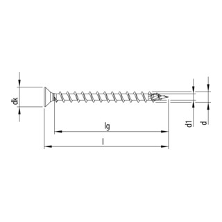 Heco TOPIX Senkkopf Pozi-Drive VG A3K