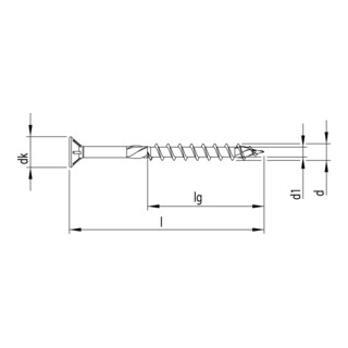Heco TOPIX Senkkopf Pozi-Drive TG A2L