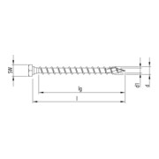 Heco TOPIX combi-hexagon head hexagon + T-Drive VG A3K-3