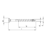 Heco TOPIX A4 Terrassenschraube Senkkopf T-Drive TG, Durchmesser 5 mm-3
