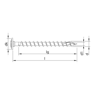 Heco FIX-plus Senkkopf T-Drive VG A3K