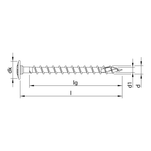 HECO-TOPIX-plus 10,0 x 160, vis de connection, tête ronde large, T-Drive, FT, A3K, 50 pcs. (HTP-T-CO-FT-10,0x160/150)