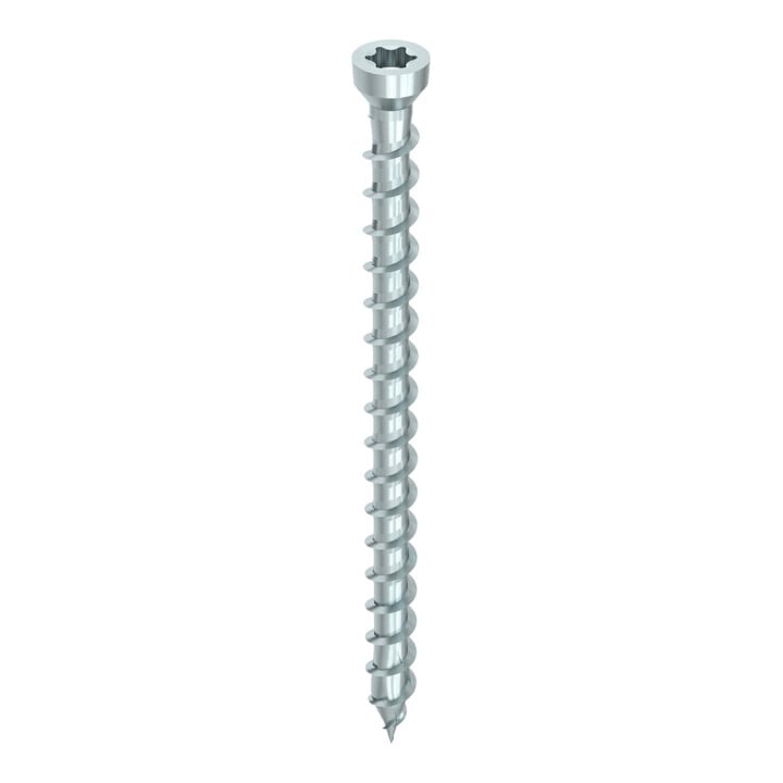 HECO Vis à tête cylindrique fraisée TOPIX-plus, T-Drive, filetage complet, zinguée bleu, A3K