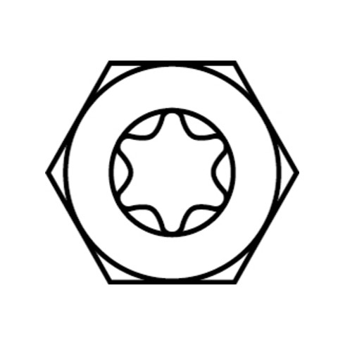 HECO-TOPIX-plus 10,0 x 80, tête hexagonale combinée, tête hexagonale + T-Drive, FT, A3K, 50 pcs. (HTP-T-H-FT-10,0x80/70)