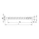 HECO-TOPIX-plus 3,0 x 20, Rückwandschraube, Pozi-Drive, VVG, A3K
