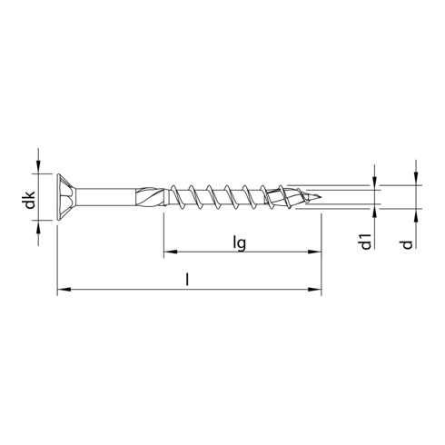 HECO-TOPIX-plus 3,0 x 45, Senkkopf, T-Drive, TG, A3K