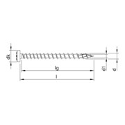 HECO-TOPIX-plus 3,5 x 16, Testa rotonda, T-Drive, VVG, A3K-2
