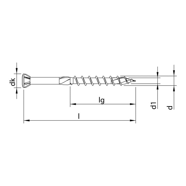HECO-TOPIX-plus 3,5 x 60, Glasleistenschraube, T-Drive, TG, A3K