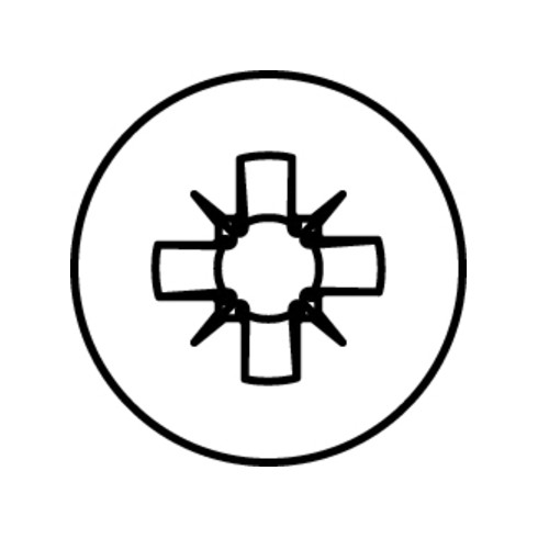 HECO-TOPIX-plus 4,0 x 15, tête ronde, Pozi-Drive, FTV, A3K, 200 pcs.