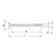 HECO-TOPIX-plus 4,0 x 16, tête fraisée, Pozi-Drive, FTV, A3K, 200 pcs.-2