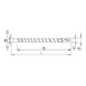 HECO-TOPIX-plus 4,0 x 30, achterwandschroef, Pozi-Drive, VVG, A3K