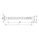 HECO-TOPIX-plus 4,0 x 35, vite per parete posteriore, Pozi-Drive, VVG, A3K-2