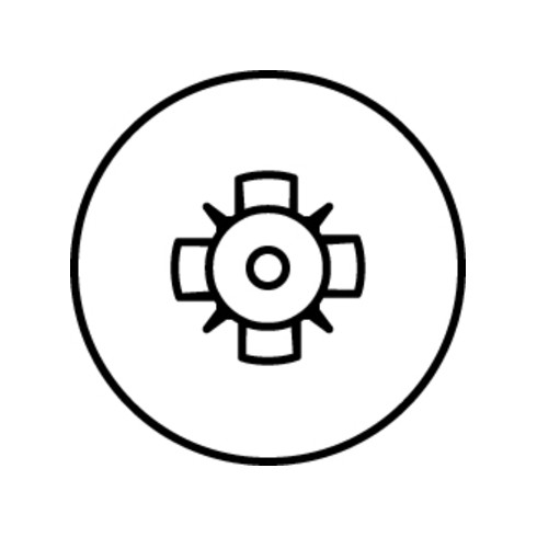 HECO-TOPIX-plus 4,0 x 40, tête fraisée à trou, Pozi-Drive, FTV, A3K, 200 pcs.