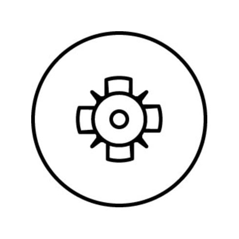 HECO-TOPIX-plus 4,5 x 25, tête fraisée à trou, Pozi-Drive, FTV, A3K, 200 pcs.