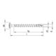 HECO-TOPIX-plus 4,5 x 35, Rückwandschraube, T-Drive, VVG, A3K