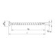 HECO-TOPIX-plus 4,5 x 35, tête fraisée, HD-25, FTV, A3K, 500 pcs.-2
