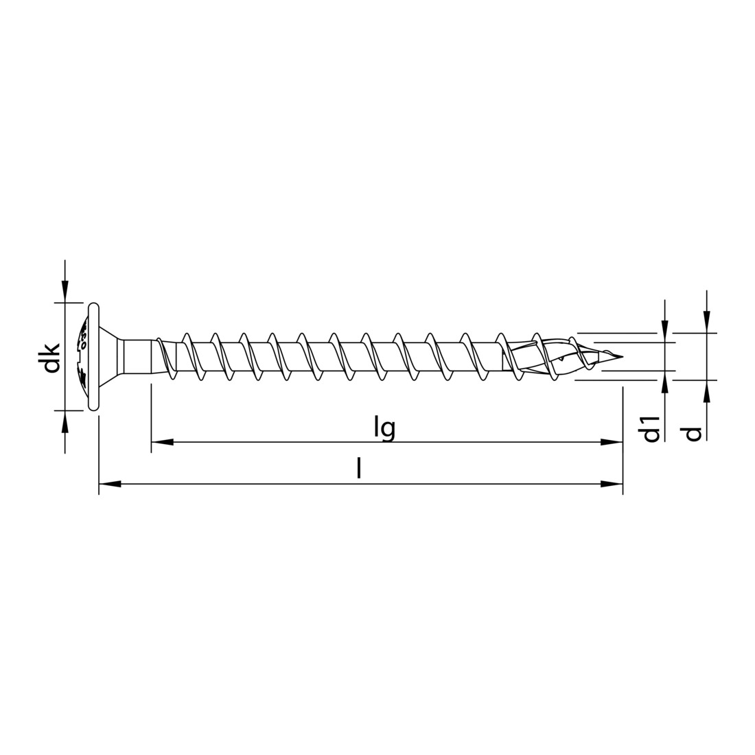 HECO-TOPIX-plus 4,5 x 40, achterwandschroef, Pozi-Drive, VVG, A3K