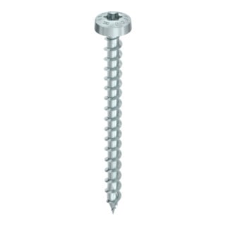 HECO Vis à tête ronde TOPIX-plus, T-Drive, filetage complet variable, zinguée bleue, A3K