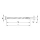HECO-TOPIX-plus 4,5 x 45, Rundkopf, T-Drive, VVG, A3K