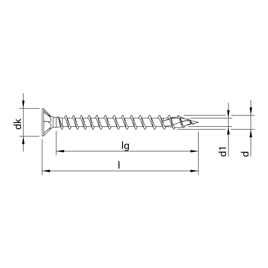 HECO-TOPIX-plus 4,5 x 50, Verlegeschraube, HECO-Drive, VVG, A3K