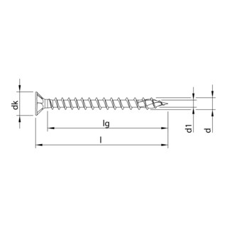 Vis de montage HECO-TOPIX-plus, HECO-Drive, VVG, A3K 4,5 mm