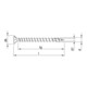 HECO-TOPIX-plus 4,5 x 50, vis de pose, tête fraisée, HECO-Drive, FTV, A3K, 200 pcs.-2