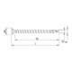 HECO-TOPIX-plus 5,0 x 100, tête fraisée, HD-25, FTV, A3K, 100 pcs.-4