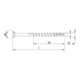 HECO-TOPIX-plus 5,0 x 120, tête fraisée, HD-25, FP, A3K, 100 pcs.-2